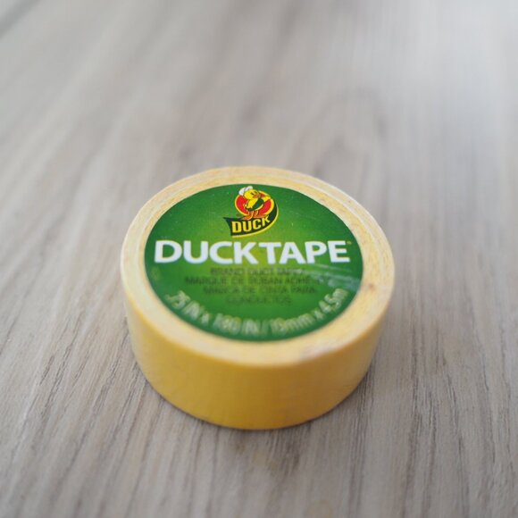 Rare! 5 Mini "Duckling" Duck Tape set Teal Yellow Floral Polkadot Green - Picture 8 of 8